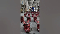 Jufeng schroef luchtcompressor lucht eind productie werkplaats #aircompressorparts #screwaircompressor