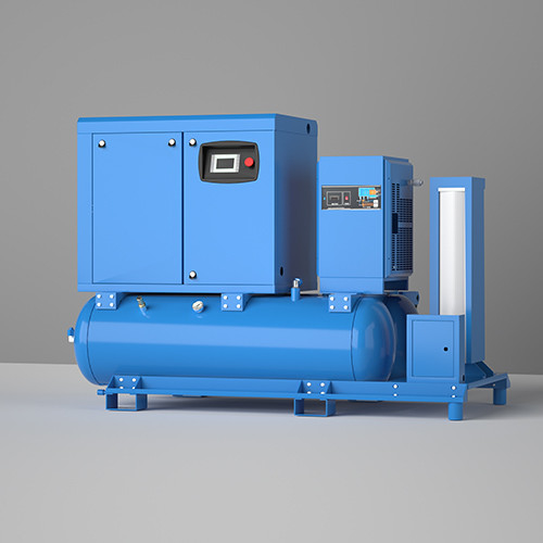 4 in 1 22kw Twee tank Permanent Magnet Frequency Conversion Screw Air Compressor