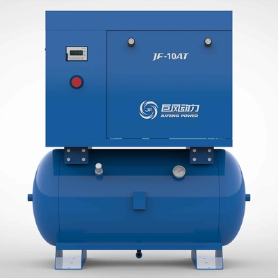 Jufeng eenfasige permanente magneet schroef luchtcompressor 10 pk 7,5 kW